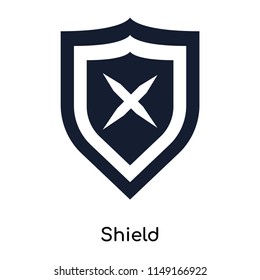 Shield icon vector isolated on white background for your web and mobile app design, Shield logo concept