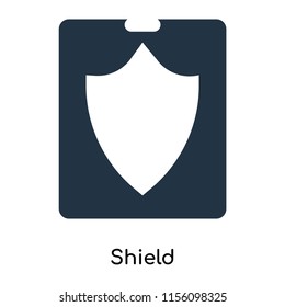 Shield icon vector isolated on white background, Shield transparent sign , symbols or elements in filled style