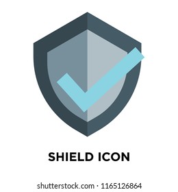 Shield icon vector isolated on white background, Shield transparent sign , insurance symbols