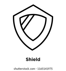 Shield icon vector isolated on white background, Shield transparent sign , office symbols