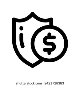 shield icon. vector line icon for your website, mobile, presentation, and logo design.