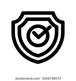 shield icon. vector line icon for your website, mobile, presentation, and logo design.