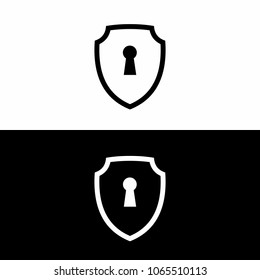 shield icon vector, shield Lock Icon symbols vector