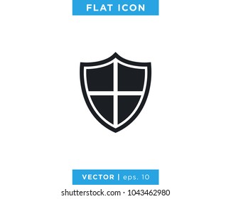 Shield Icon Vector Logo Design Template