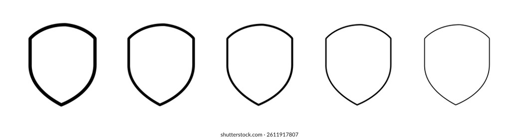 Shield icon Vector logo sign