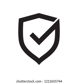 shield icon vector logo template 