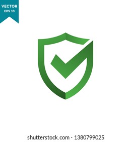 shield icon vector logo template 