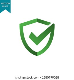 shield icon vector logo template 