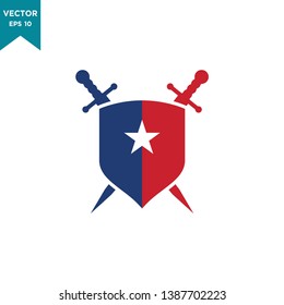 shield icon vector logo template