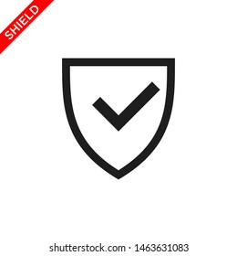 shield icon vector logo template, secure icon 