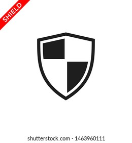 shield icon vector logo template, secure icon 