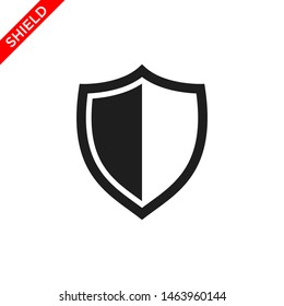 shield icon vector logo template, secure icon 