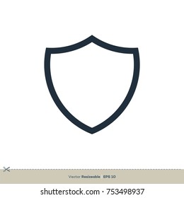 Shield Icon Vector Logo Template Illustration Design. Vector EPS 10.