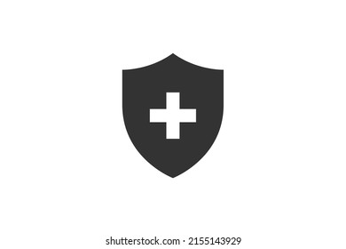 estilo moderno vectorial de icono de escudo.