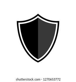 shield icon vector, on white background editable eps10