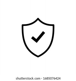 Shield icon vector. Protection icon vector illustration - Shutterstock ID 1685076424