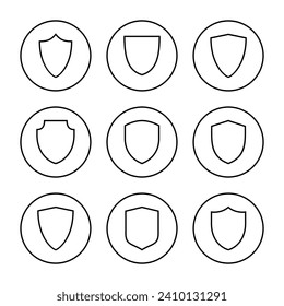 Shield icon vector. Protection icon. Security sign and symbol