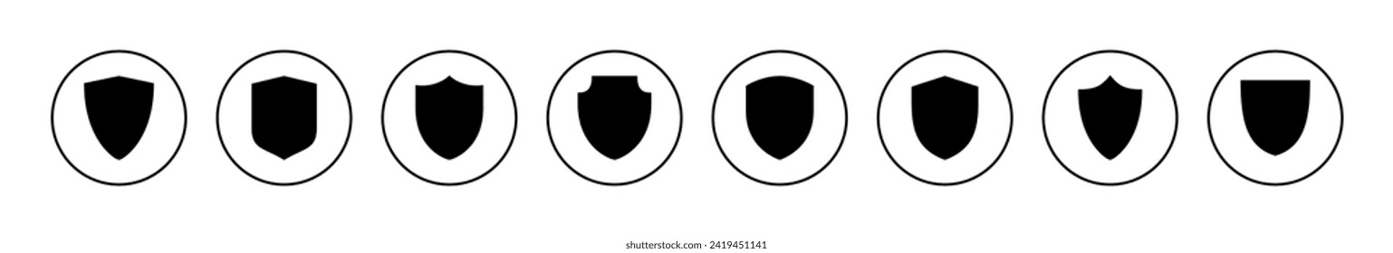 Shield icon vector. Protection icon. Security sign and symbol