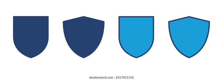 Vetor de ícone de escudo. Vetor de ícone de proteção. Ícone de vetor de segurança