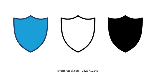 Schild-Icon-Vektor. Schutzsymbol, Vektor. Sicherheitsvektorsymbol