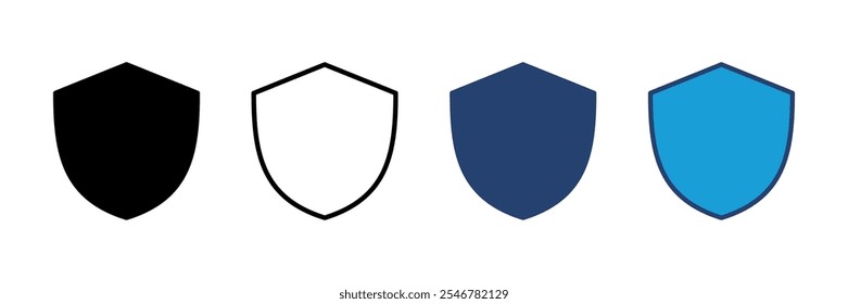 Shield icon vector. Protection icon vector. Security vector icon
