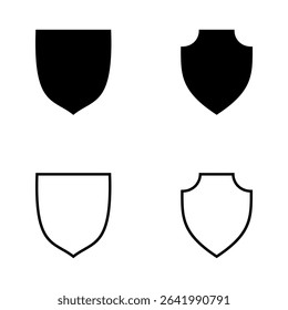 Shield icon vector. Protection icon. Security sign and symbol