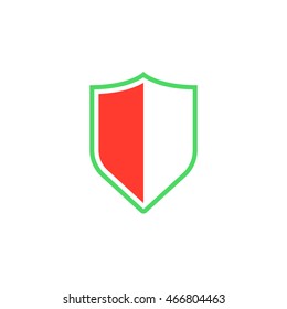 Shield icon vector, protection solid logo illustration, guard pictogram isolated on white