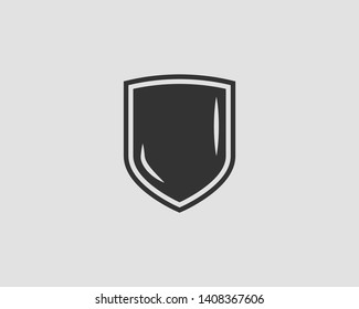 Shield icon vector. Safe and protect logo.