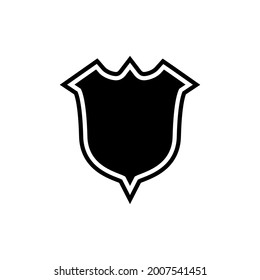 Shield icon vector. Safety, guard icon symbol illustration. isolated on a white background