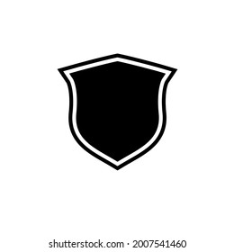 Shield icon vector. Safety, guard icon symbol illustration. isolated on a white background