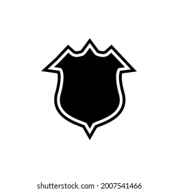 Shield icon vector. Safety, guard icon symbol illustration. isolated on a white background