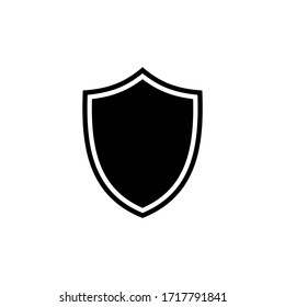 Вектор значка щита. Иллюстрация символа безопасного и защитного значка