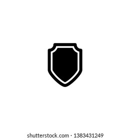 Shield icon vector. Security symbol illustration. Flat design style on white background.