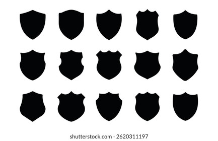 Shield icon. shield vector icon set. badge, protection, security, safety vector on white background. - Powered by Shutterstock - Get 15% off with code: PIKWIZARD15
