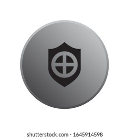 Shield Icon vector sign isolated for graphic and web design. Shield symbol template color editable on white background.