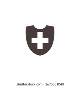 signo vector de icono de escudo aislado para diseño gráfico y web. color de plantilla de símbolo de escudo editable en fondo blanco.