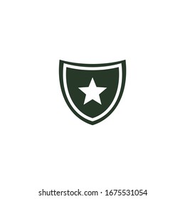 shield Icon vector sign isolated for graphic and web design. shield symbol template color editable on white background.