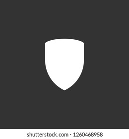 shield icon vector. shield sign on black background. shield icon for web and app