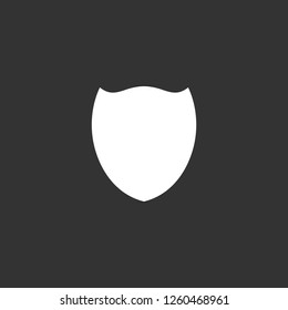 shield icon vector. shield sign on black background. shield icon for web and app