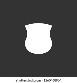 shield icon vector. shield sign on black background. shield icon for web and app
