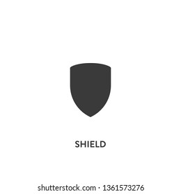 shield icon vector. shield sign on white background. shield icon for web and app