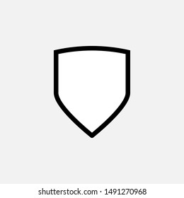 Shield Icon - Vector, Sign and Symbol for Design, Presentation, Website or Apps Elements.