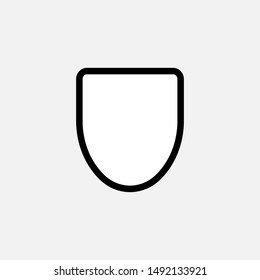 Shield Icon - Vector, Sign and Symbol for Design, Presentation, Website or Apps Elements.