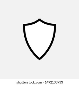 Shield Icon - Vector, Sign and Symbol for Design, Presentation, Website or Apps Elements.