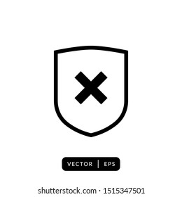 Shield Icon Vector - Sign or Symbol 