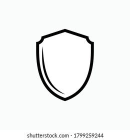 Icono Escudo - Vector, Signo y Símbolo para el diseño, presentación, sitio web o elementos de aplicaciones.