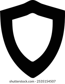 shield icon vector silhouette Art
