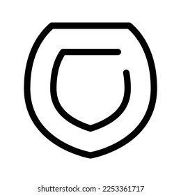Design-Illustration für Schildsymbolen-Vektorsymbol