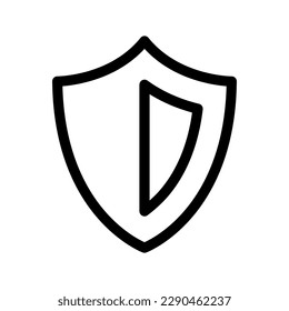 Ilustración de diseño del símbolo del vector de icono Escudo