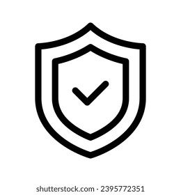 Ilustración de diseño del símbolo del vector de icono Escudo